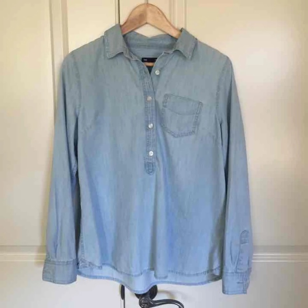 Gap chambray button up tunic